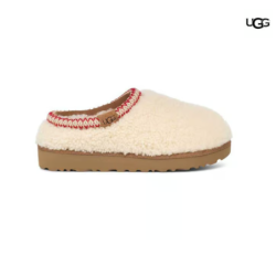Zuecos UGG Tasman Maxi Curly blanco mate marrón mujer