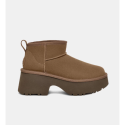 UGG Botas de mujer Classic Ultra Mini New Heights Castañas