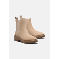 Timberland CHELSEA Botines con plataforma light beige nubuck