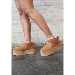 UGG CLASSIC ULTRA MINI PLATFORM Botines con plataforma chestnut