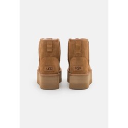 UGG CLASSIC MINI PLATFORM Botines con plataforma chestnut